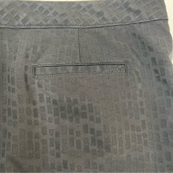Izod Xfg Golf Skort Skirt Stretch Textured Black Geometric Mesh Brief Size 14 - Picture 11 of 15